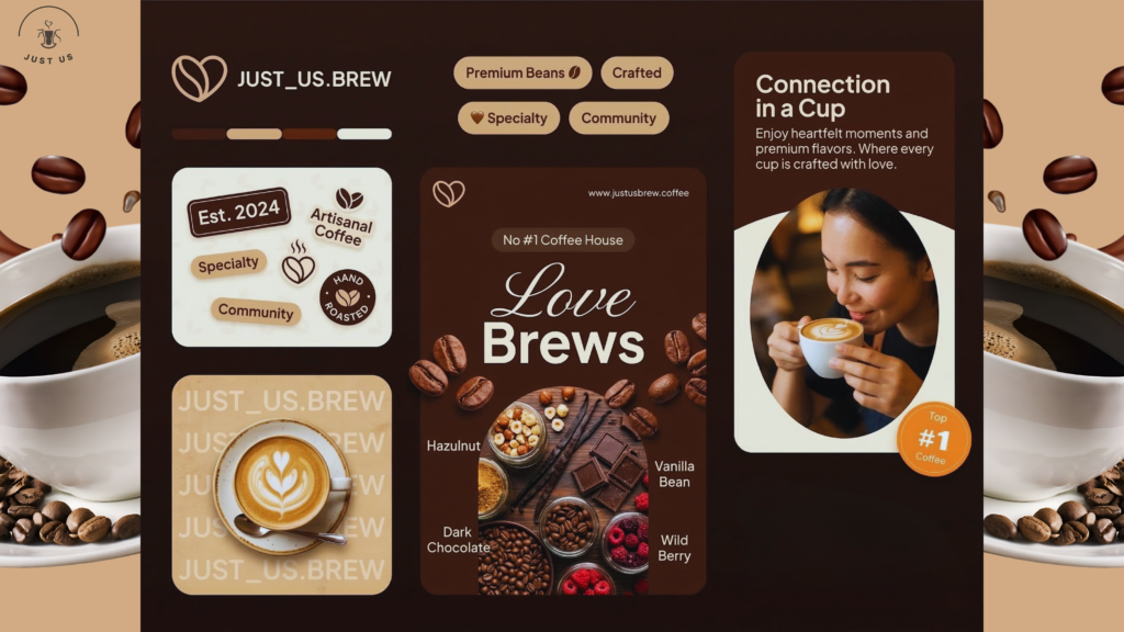coffee powder logo cafe